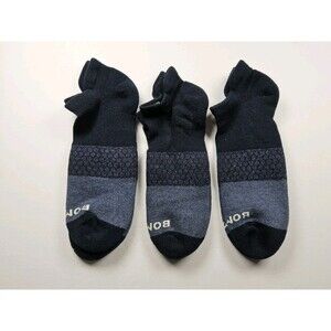 Bombas Original Ankle Socks Lot Of 3 Pairs Navy Size L